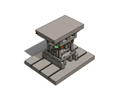 Estampo de Dobra Bend Stamping 3D model