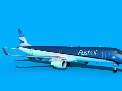 Embraer Emb-190 Austral 3D model