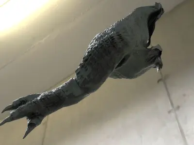 Dragon Leg HD detail 3D model