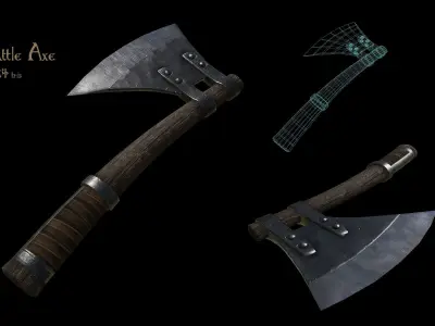 Fantasy Weapons Pack 2 - Brute Low-poly 3D model