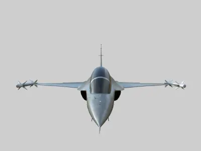Chinese air force jl10 trainer Low-poly 3D model