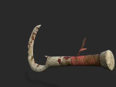 Weapon -  Aquila Hak  PRB Model Free low-poly 3D model