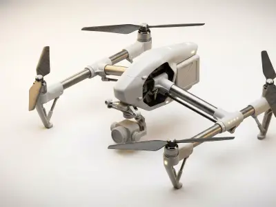 Realistic Professional Cinematic Drone 3D Model 3D Model Low-poly 3D model