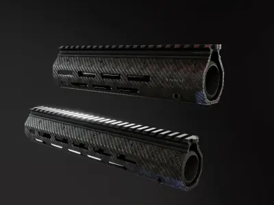 HK416 Carbon Fiber Lancer Handguard Low-poly 3D model