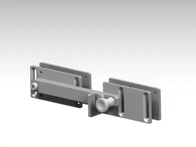MXT3D-Locking System Industrial Doors 3D model