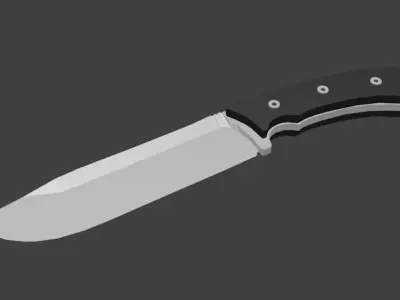 Low Poly Knife Pack - 7 Knife Low-poly 3D model