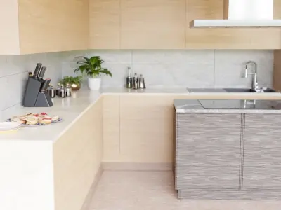 Modern Kitchen free download Free 3D model
