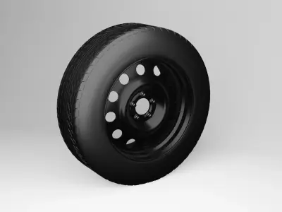 Steel Wheel 3D model