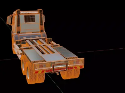 Mercedes Benz Arocs Semi Truck 3D model