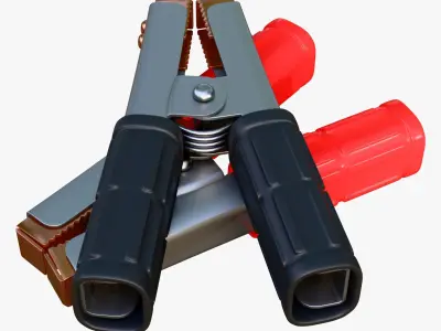 Battery Terminal Clamp with Insulated Handles M1 3D model