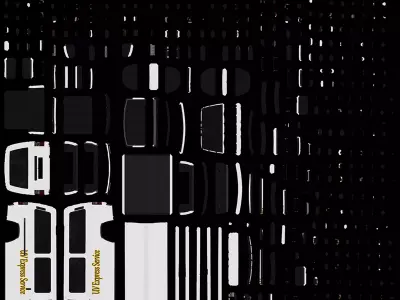 Philippine UV Express Van Low Poly 3D Model Low-poly 3D model