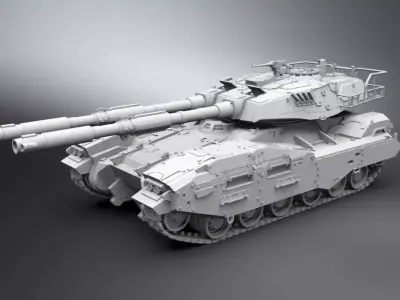 M61A5 Semovente Scale model 3D print model