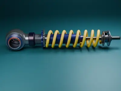 Motorcycle  SUSPENSION Free 3D model
