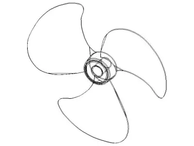 Fan propeller 3D model by AnyKolab