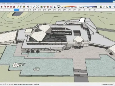 Sketchup Museum 123 3D model