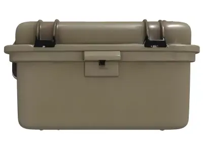 Rugged First Aid Kit Military Case Low-poly 3D model