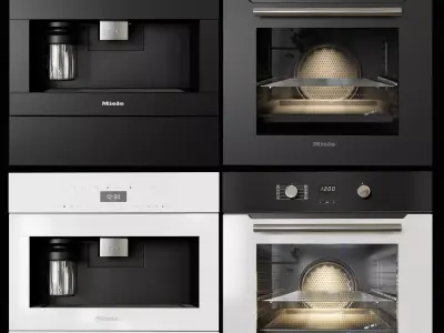 miele kitchen appliances Low-poly 3D model
