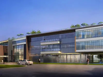3Dmax fashion city commercial square building 218 3D model