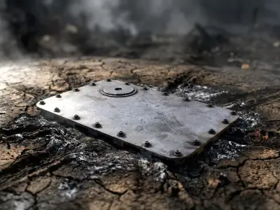 The torn-off fuel hatch of the Shahed drone Low-poly 3D model