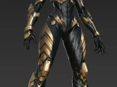Female Scorpion Robot 3D model