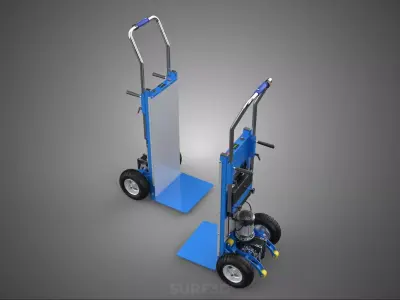 POWER ELECTRIC MOTOR HAND TRUCK DOLLY HANDTRUCK STAIR CLIMBING 2 3D model