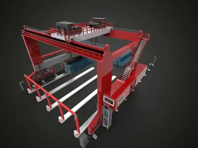 Terminal Crane 3D model