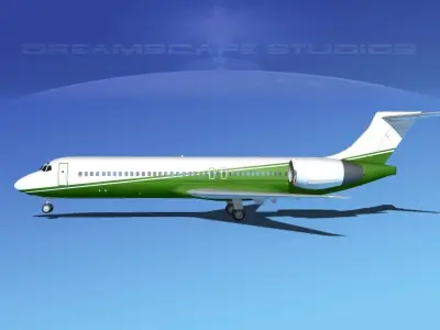 Boeing 717-200 Corporate 3 3D model