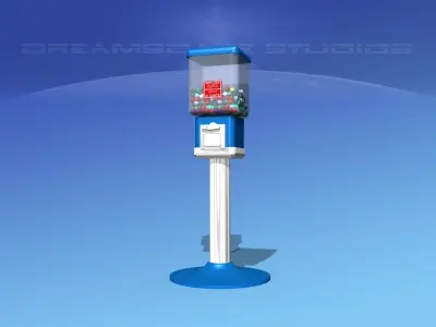 Commercial Gumball Machine 3D model