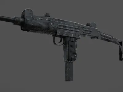IMI Uzi Low-poly 3D model