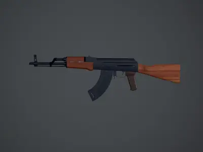 3d model of AK47 Free low-poly 3D model