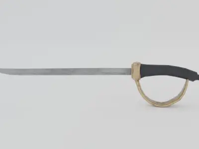 Pirate Sword 3D model purchase