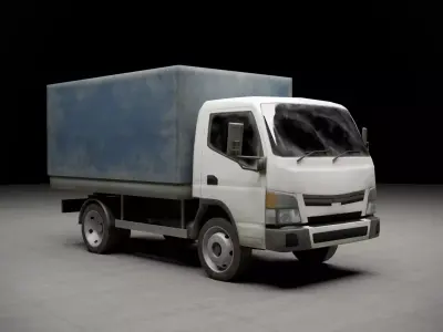 Mitsubishi Fuso Low-poly 3D model