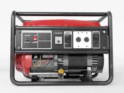 Portable Generator Realistic PBR 3D Model 3D model