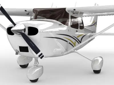 Cessna 172 Skyhawk 3D model purchase