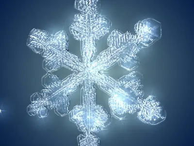 Snow flakes 3D model