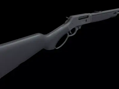 Henry Lever Action X Model 30-30 Caliber Low-poly 3D model