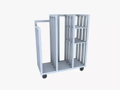 Storage Rack Trolley 3D model