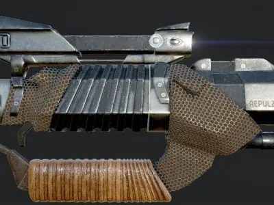 GUN SCI-Fi Military 3D model