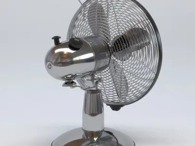 Antique Metal Table Fan 3D model