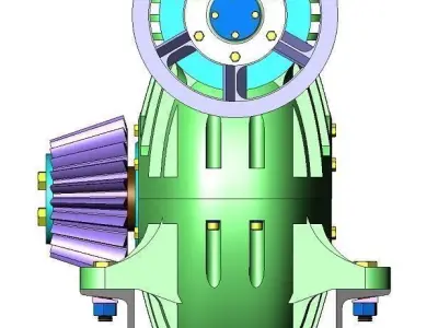 Worm gear 3D model