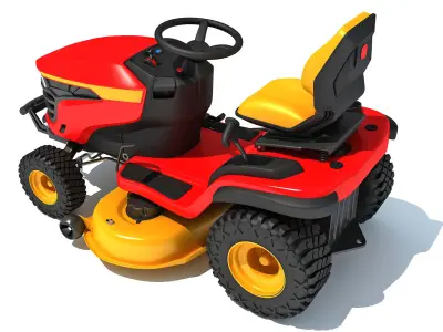 Lawn Mower Tractor 3D model