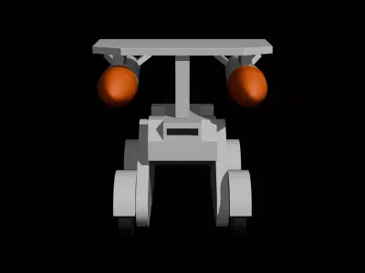 Stylized Low Poly Tank Dual Strike Game Ready Low-poly 3D model