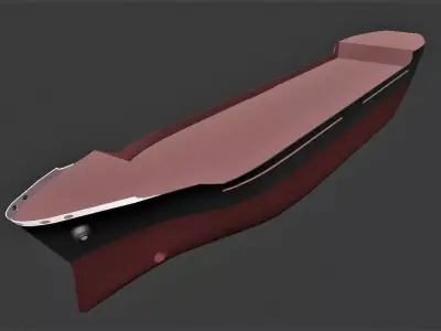 Ship hull v1 Low-poly 3D model