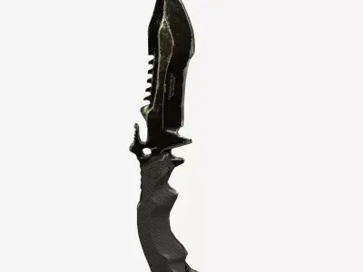 Huntsman Knife Low-poly - PBR Low-poly 3D model