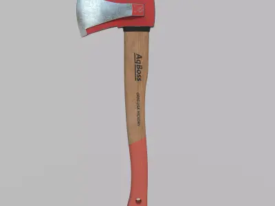 Realiastic Ax  Low-poly 3D model