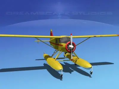 Dehavilland DHC-2 Beaver V06 3D model