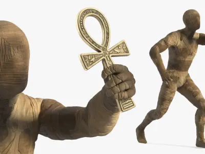 Mummy with Ankh 3D model