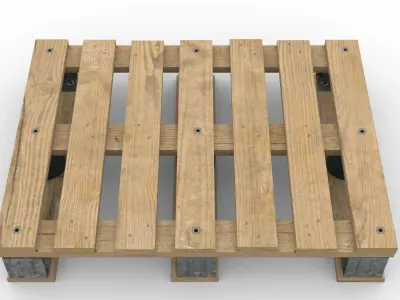 DHP pallet Low-poly 3D model