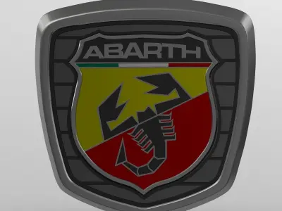 abarth logo 3D model