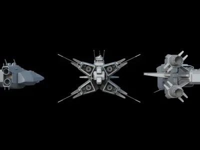 Spaceships spaceship 3D model